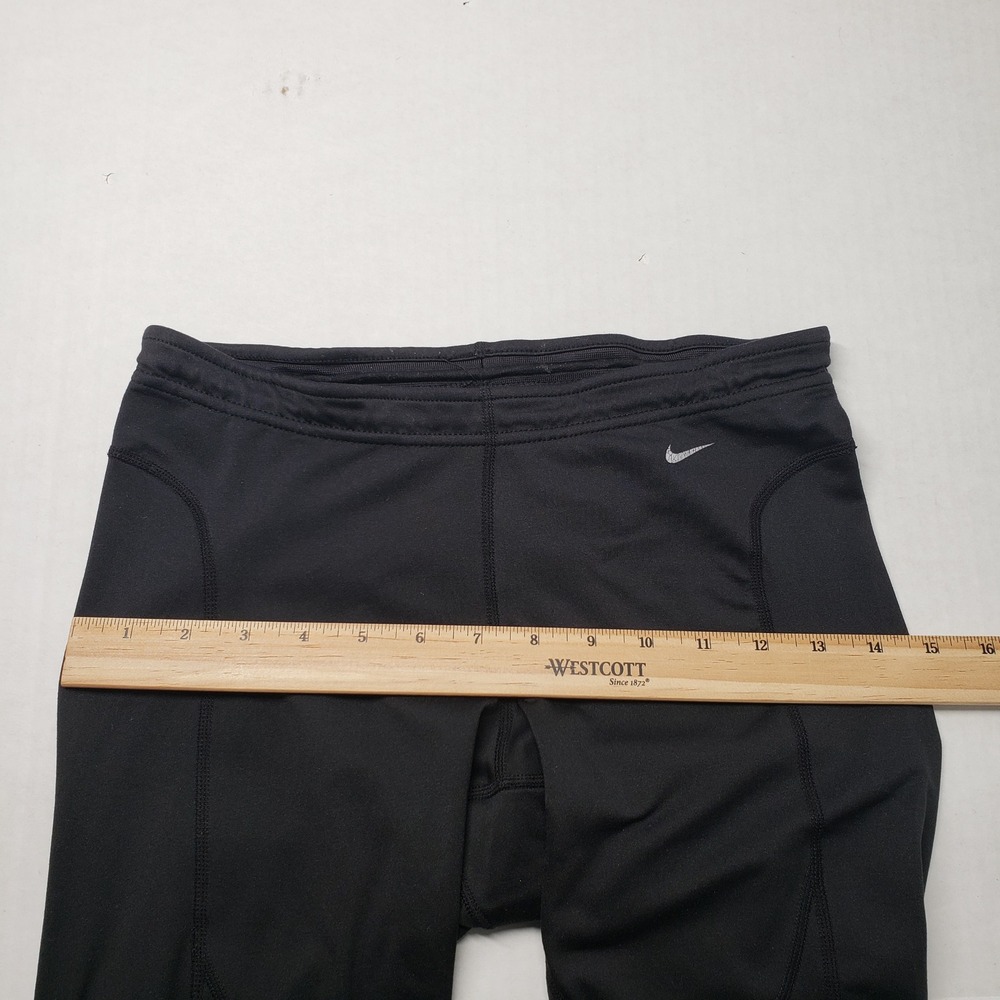 Nike Tech Running Leggings Womens XS Black Reflective Ankle Zip Workout Athletic - Picture 5 of 16